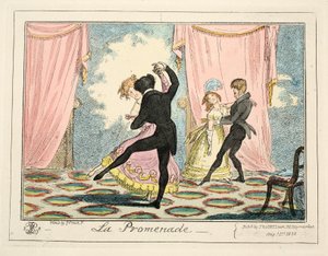 La Promenade, 1835 by George Cruikshank